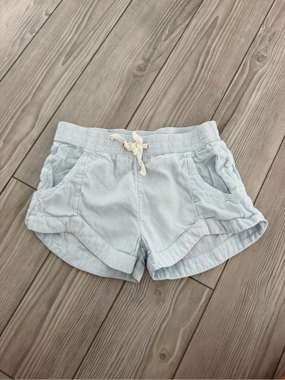 Billabong Light Blue Girls' Drawstring Casual Shorts